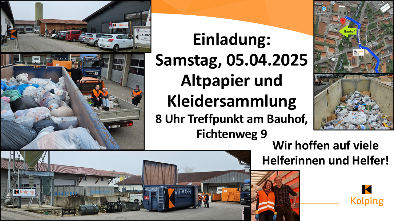 2025 03 25 Einladung Sammlung Kolping Waging