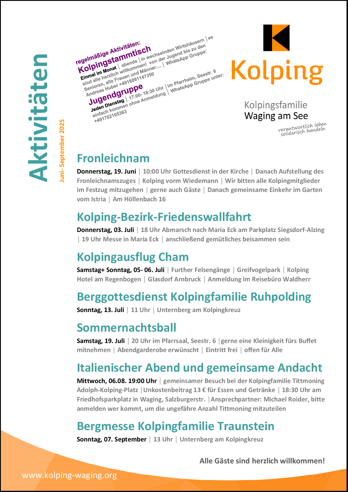 2025 06 08 Aktivitaeten Juni September 2025 Kolping Waging