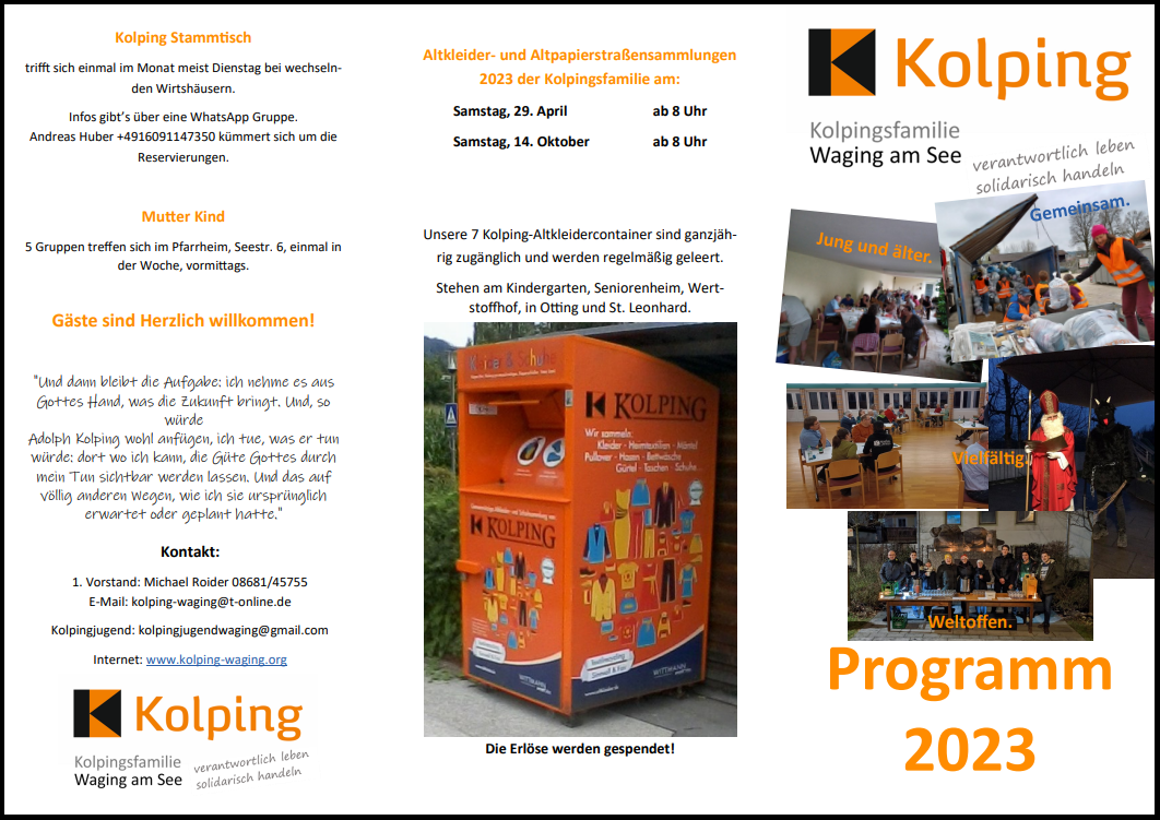 2023 03 08 Kolping Waging Jahresprogramm 2023 Seite1