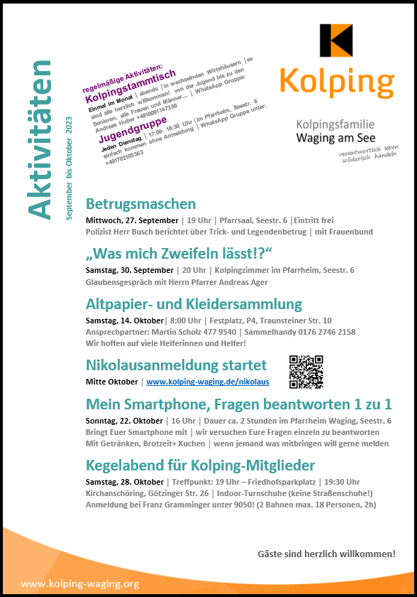 2023 09 09 Sept Okt 2023 Aktivitaeten